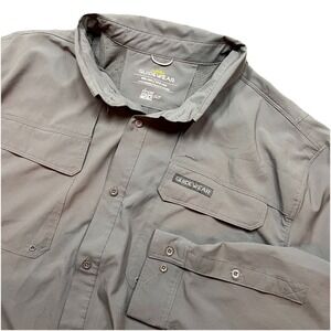 CABELAS GUIDEWEAR 4 MOST UPF 50 VENTED FISHING HIKING Shirt Vented MENS 2XL EUC